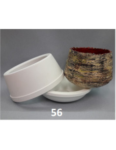 DUB. MAL BLOEMPOT D.29 CM - H 6+15 CM + STR
